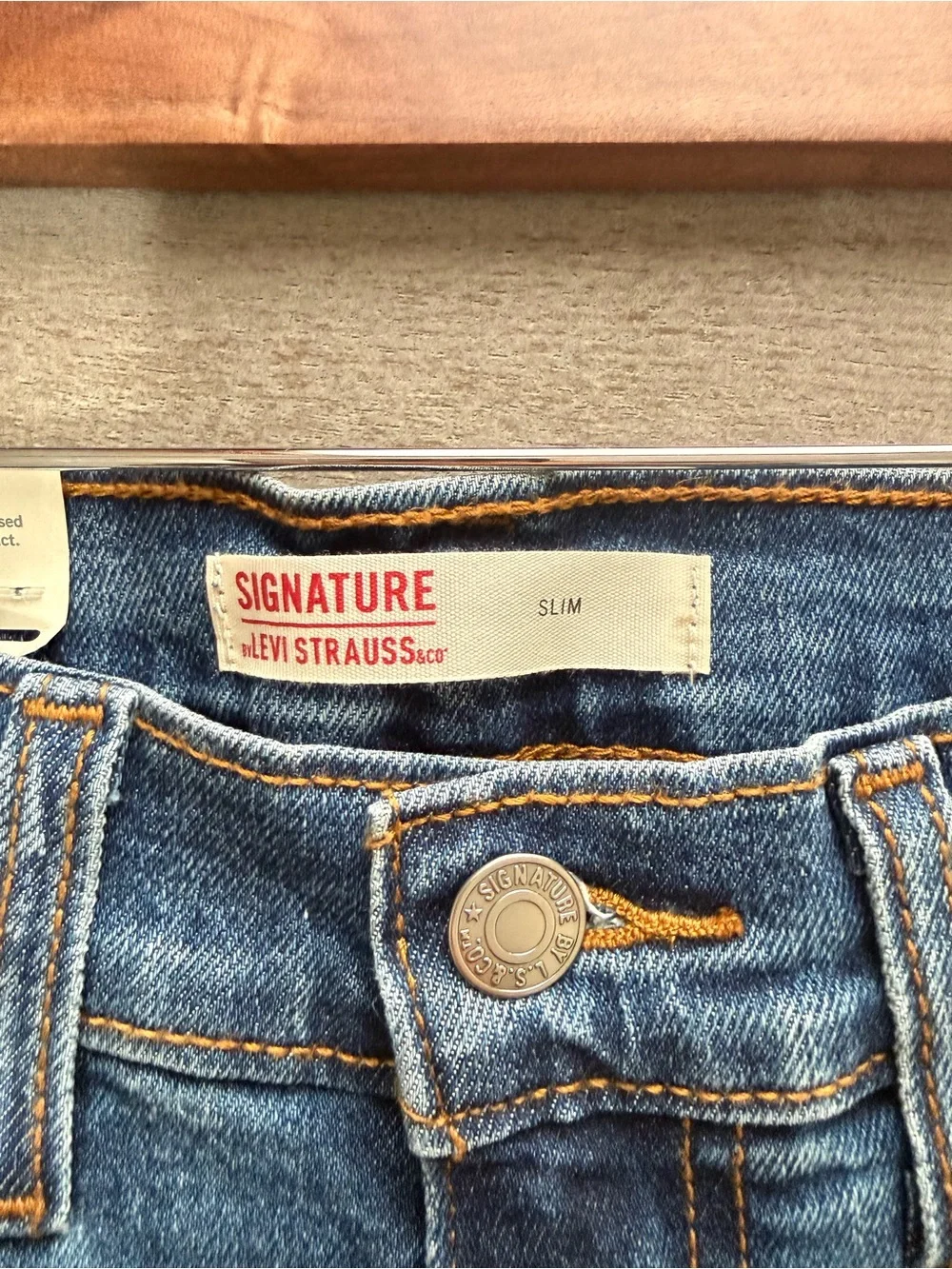 Levi's Slim Blue Washed Denim Jeans